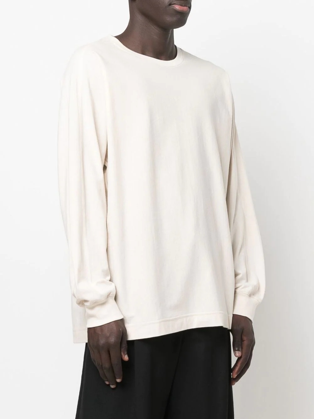 crew neck jersey-knit jumper - 3