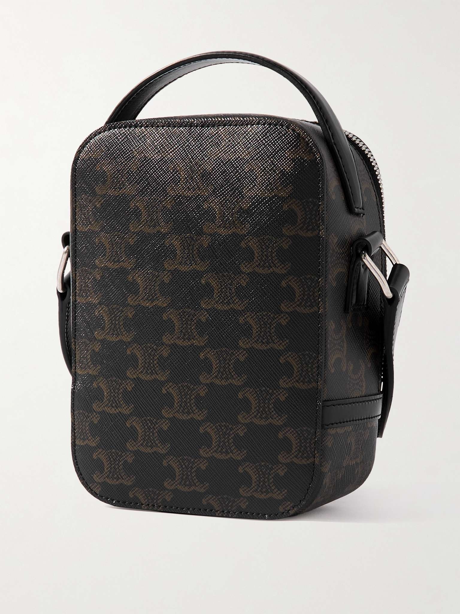 Camera Triomphe Leather-Trimmed Printed Coated-Canvas Messenger Bag - 3