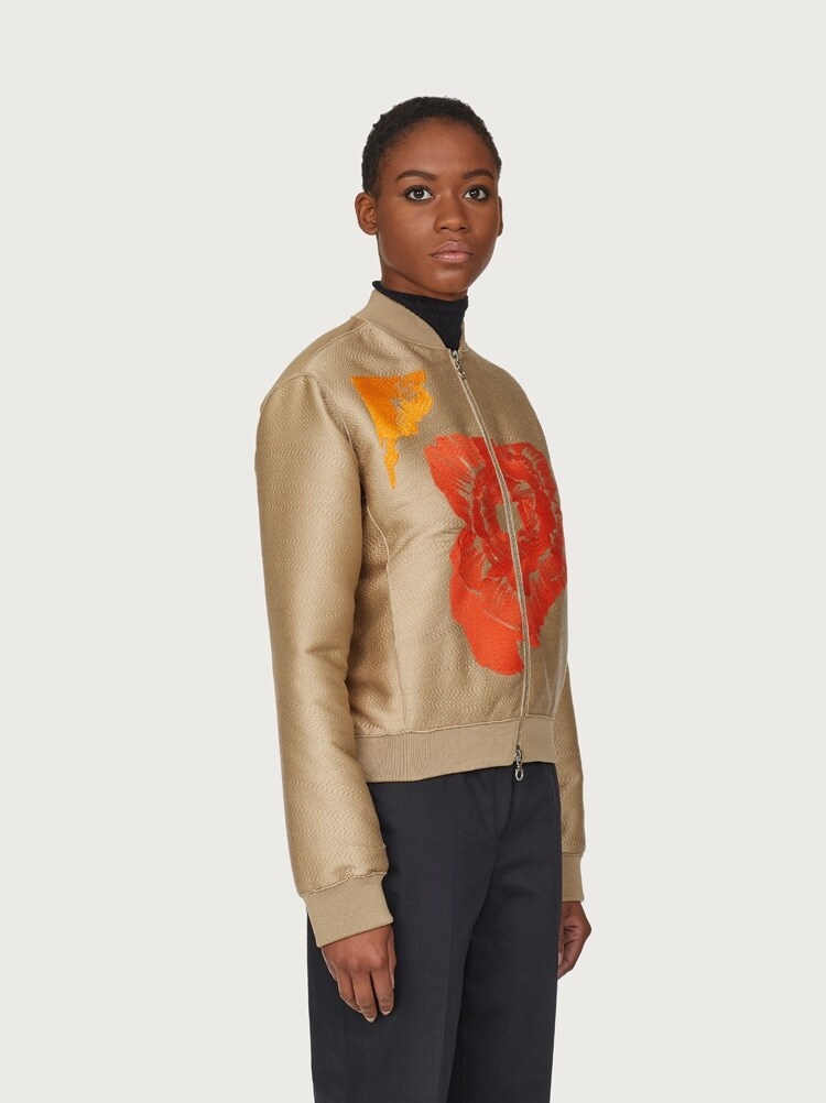 POPPY EMBROIDERED BOMBER - 7