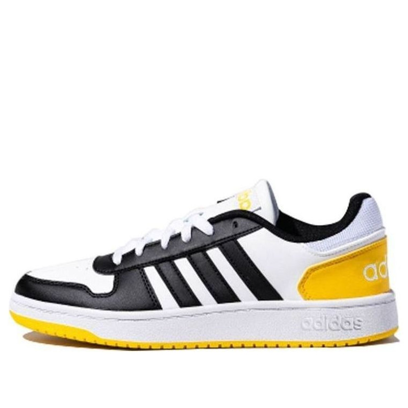 adidas neo Hoops 2.0 'Black White Yellow' FW5993 - 1