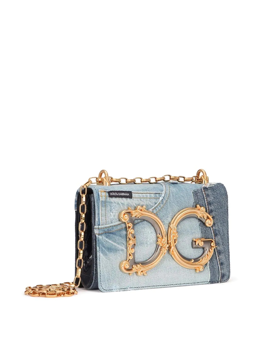 DG Girls patchwork-design denim bag - 3