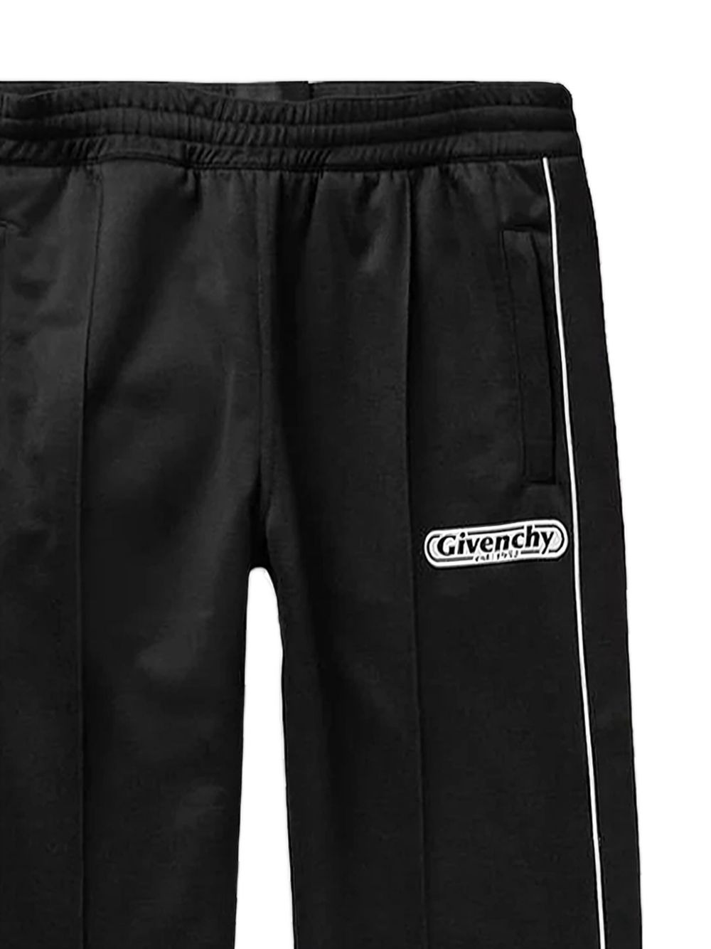 side-stripe logo-patch sweatpants - 2
