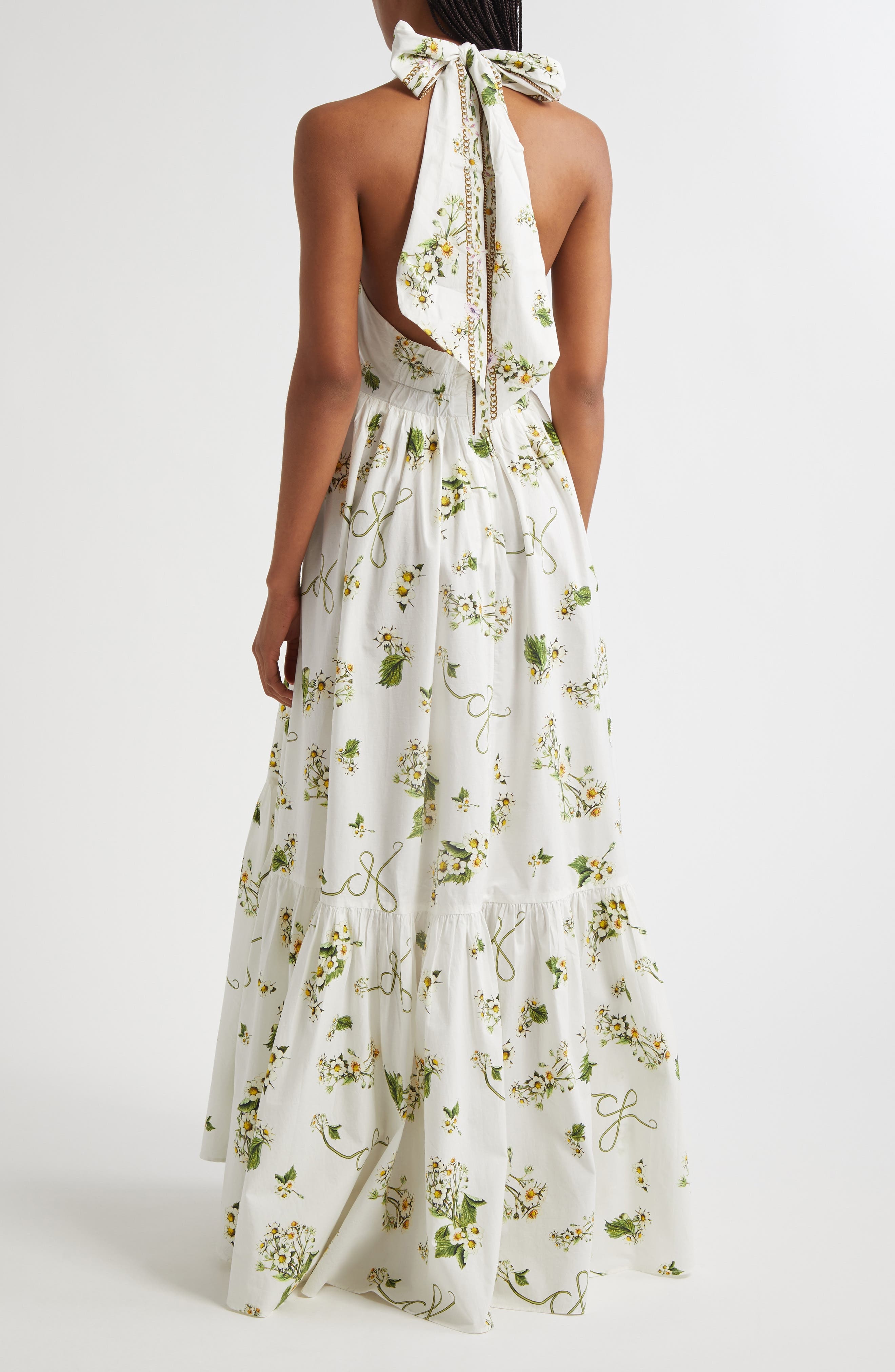 Camilla Botanical Utopia Tiered Organic Cotton Halter Maxi Dress at Nordstrom - 2