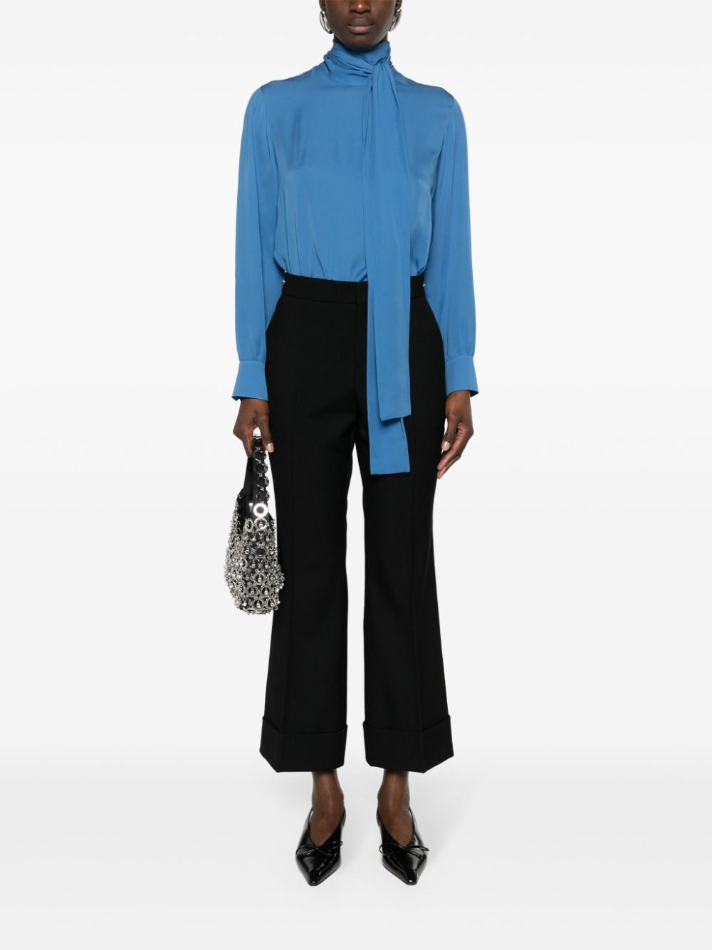 Horsebit-detail wool trousers - 2