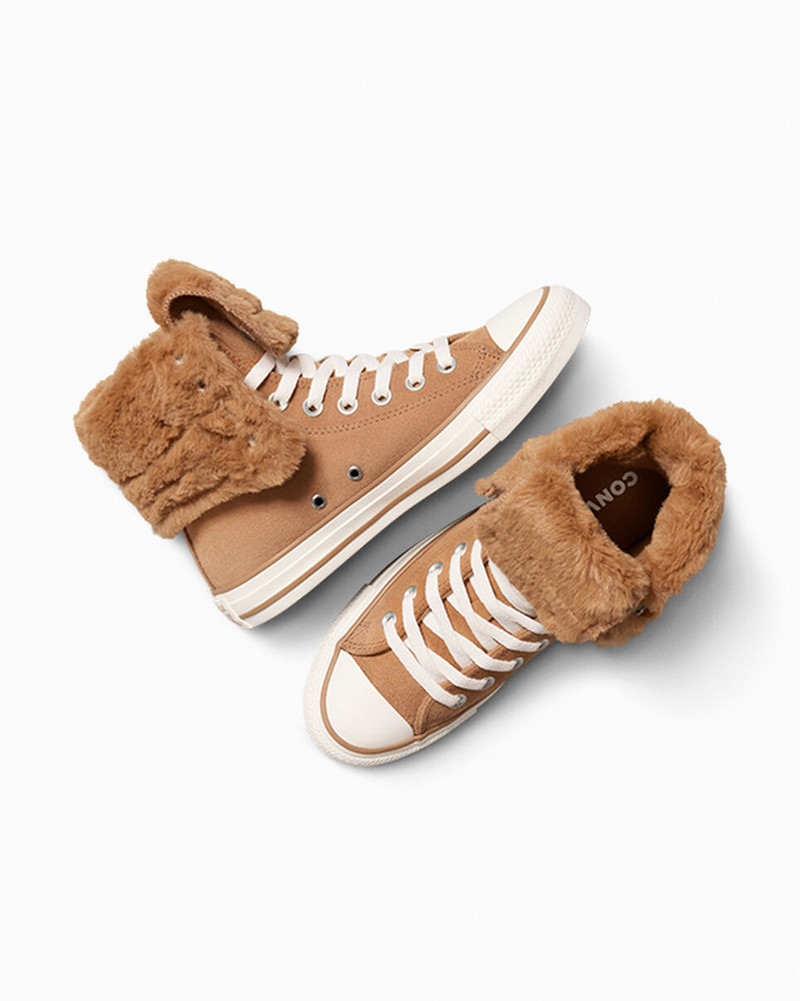 Chuck Taylor All Star Fold Over XHi Faux Fur 6