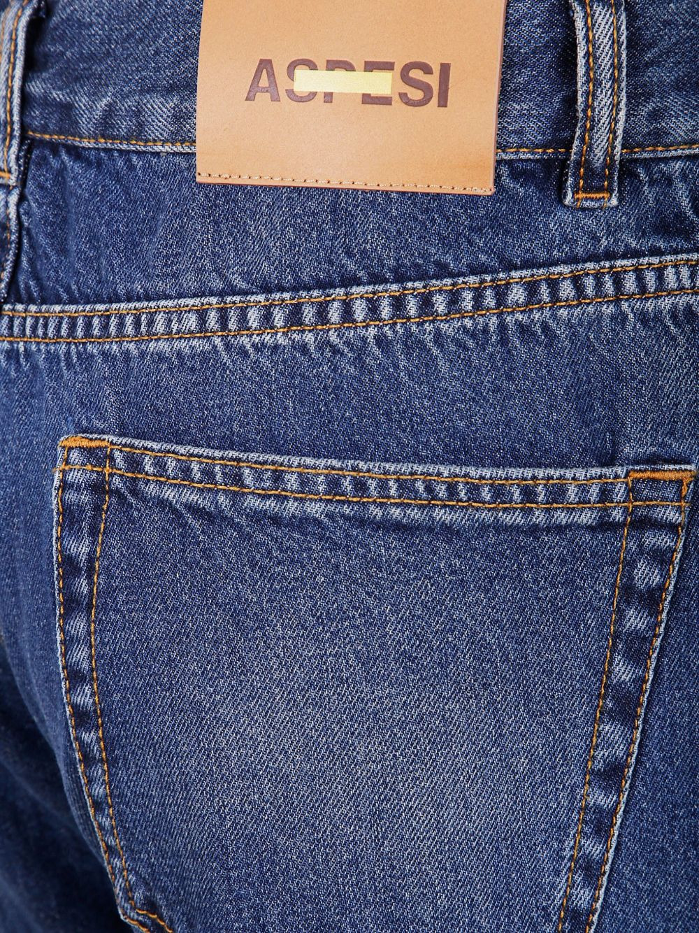 patch-detail cotton jeans - 3