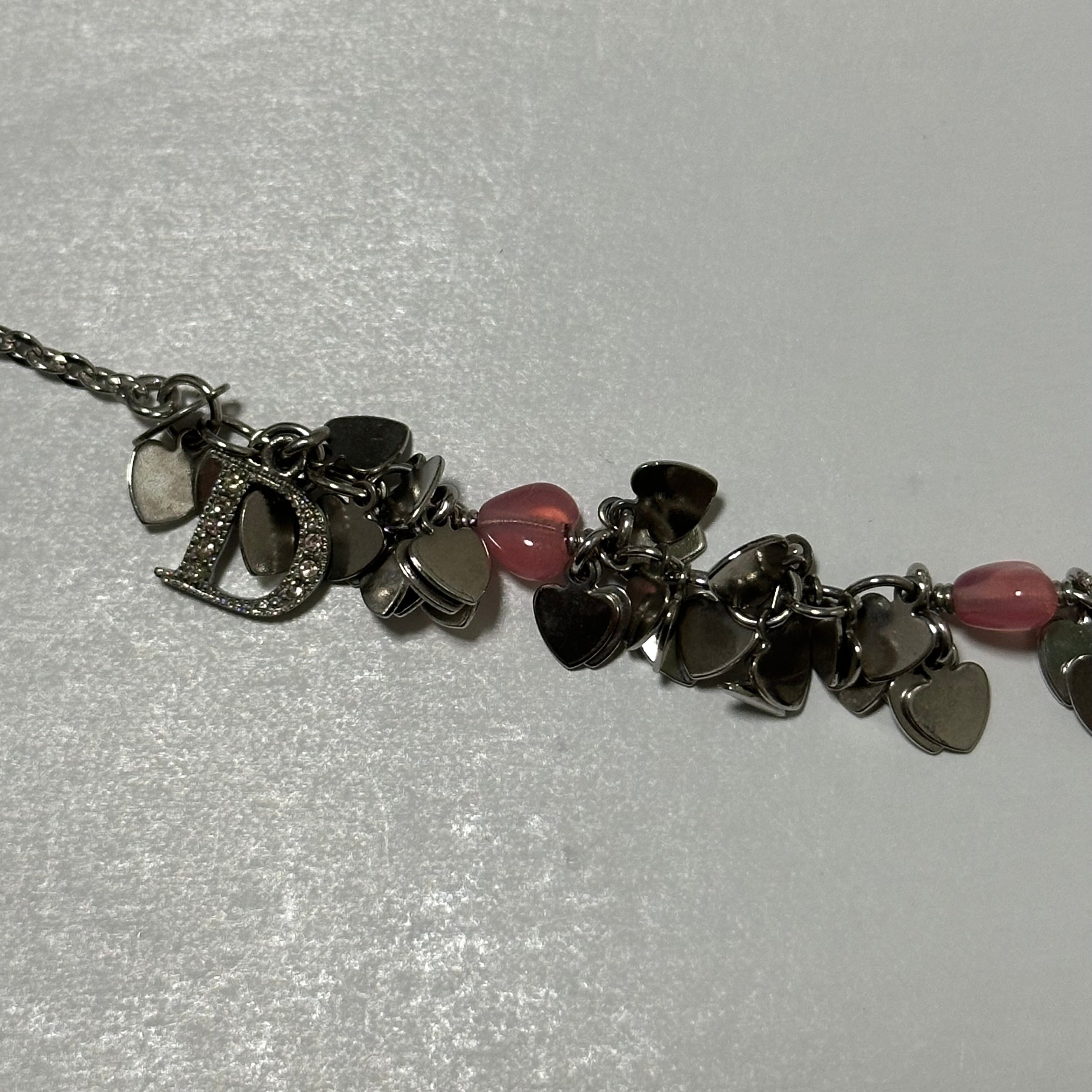 CHRISTIAN DIOR Vintage Heart Sequin Necklace - 3