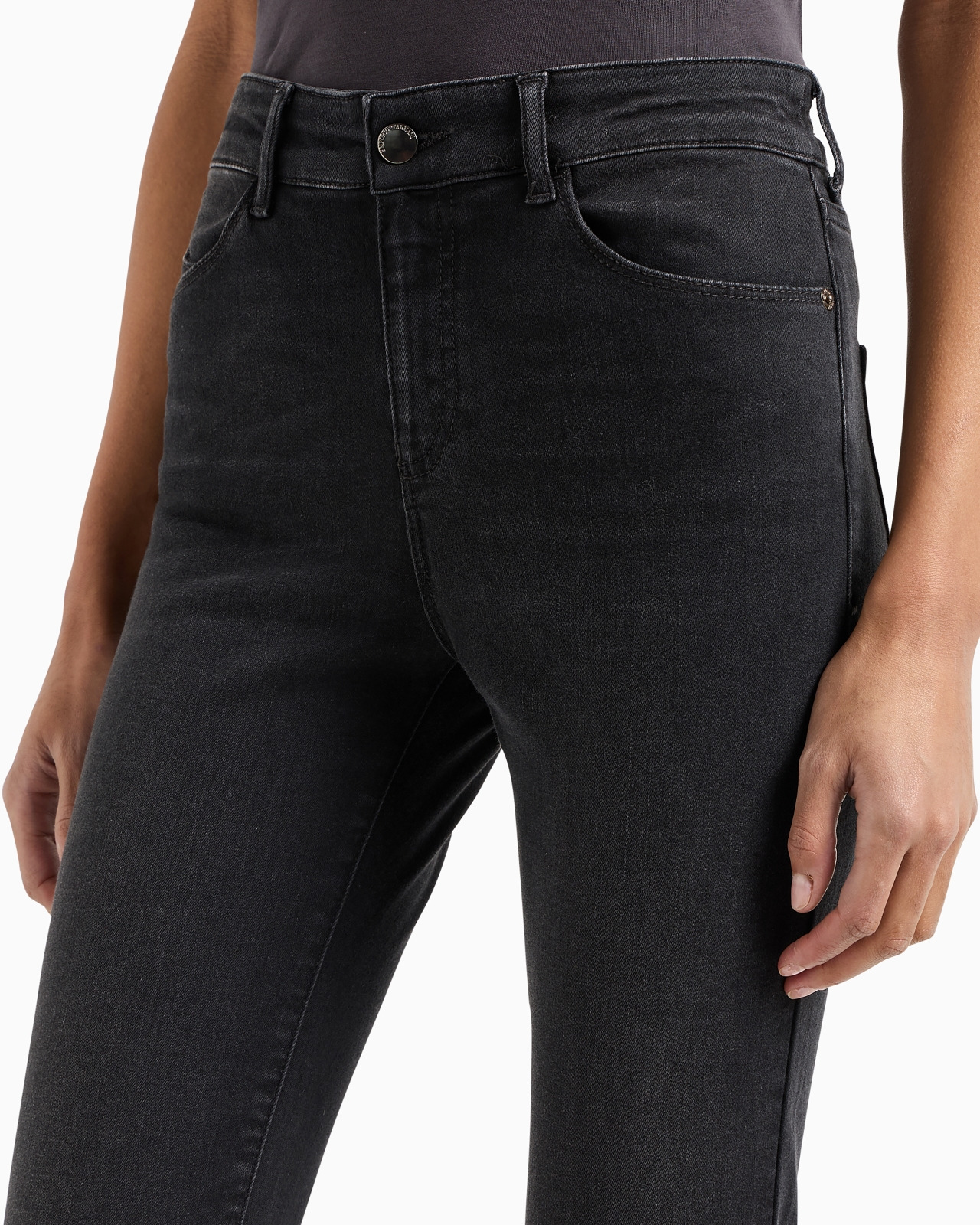 J18 High-waisted skinny-fit stonewashed comfort-denim jeans - 5