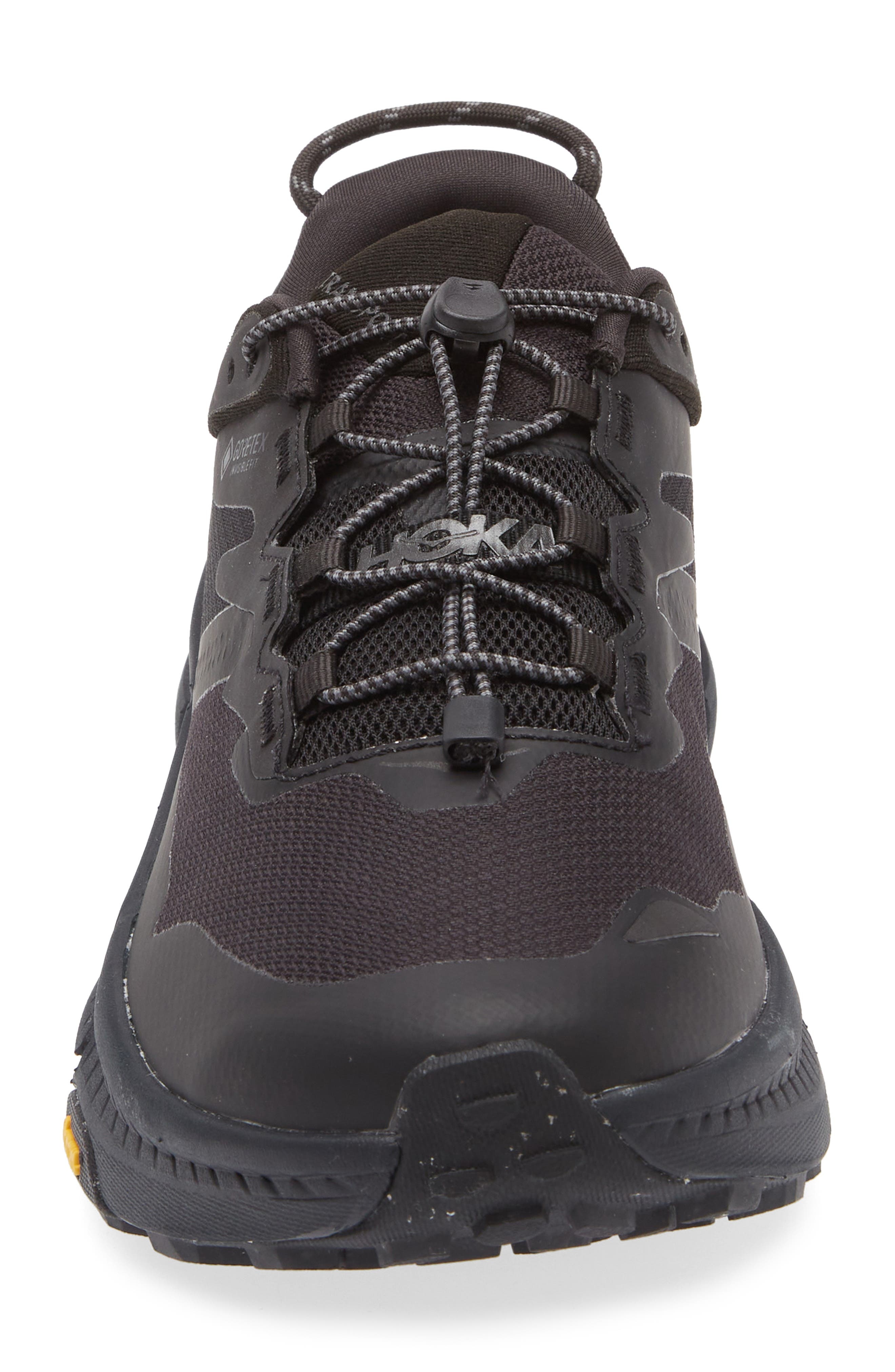 HOKA Transport Gore-Tex® Waterproof Running Shoe in Black /Black at Nordstrom - 4
