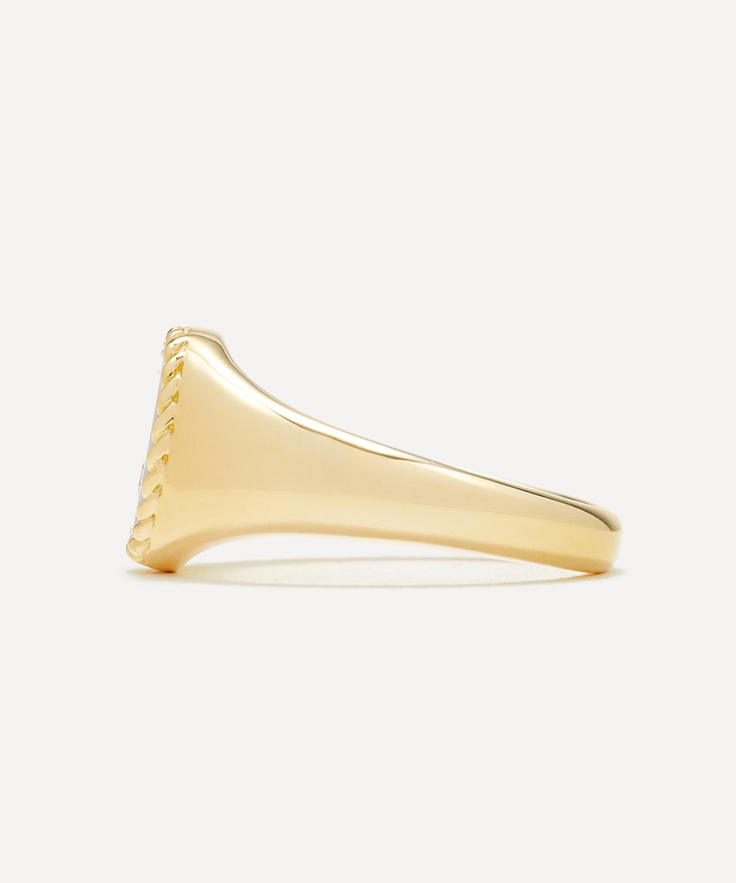 9ct Gold Red Agate Baby Oval Signet Ring - 3