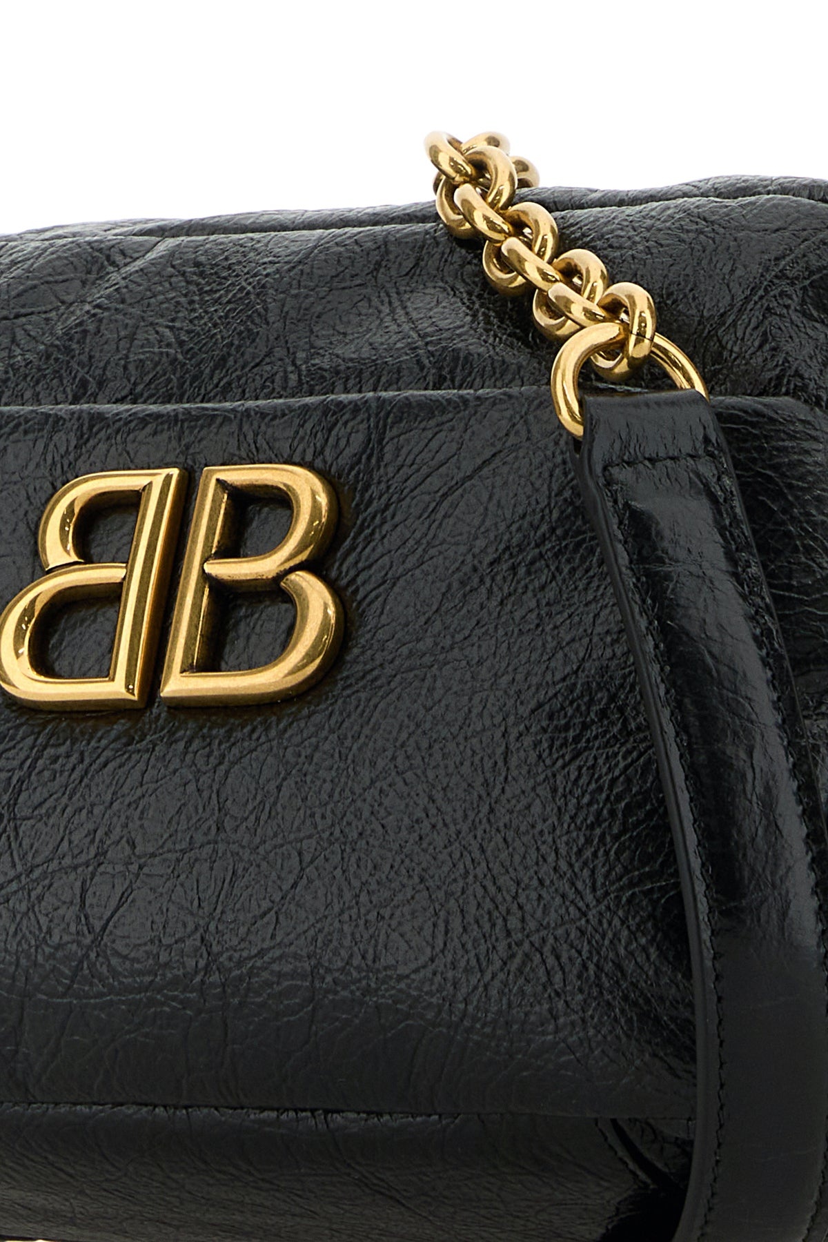 Black leather Monaco XS crossbody bag - 4