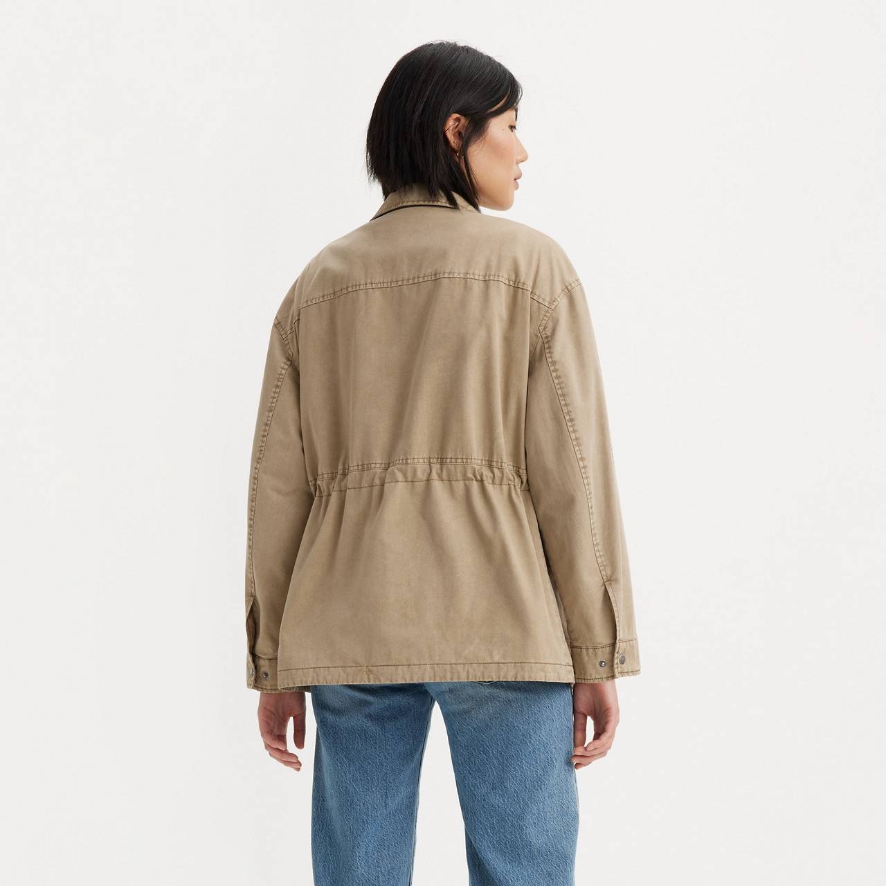 STAND UP COLLAR MILITARY JACKET - 2