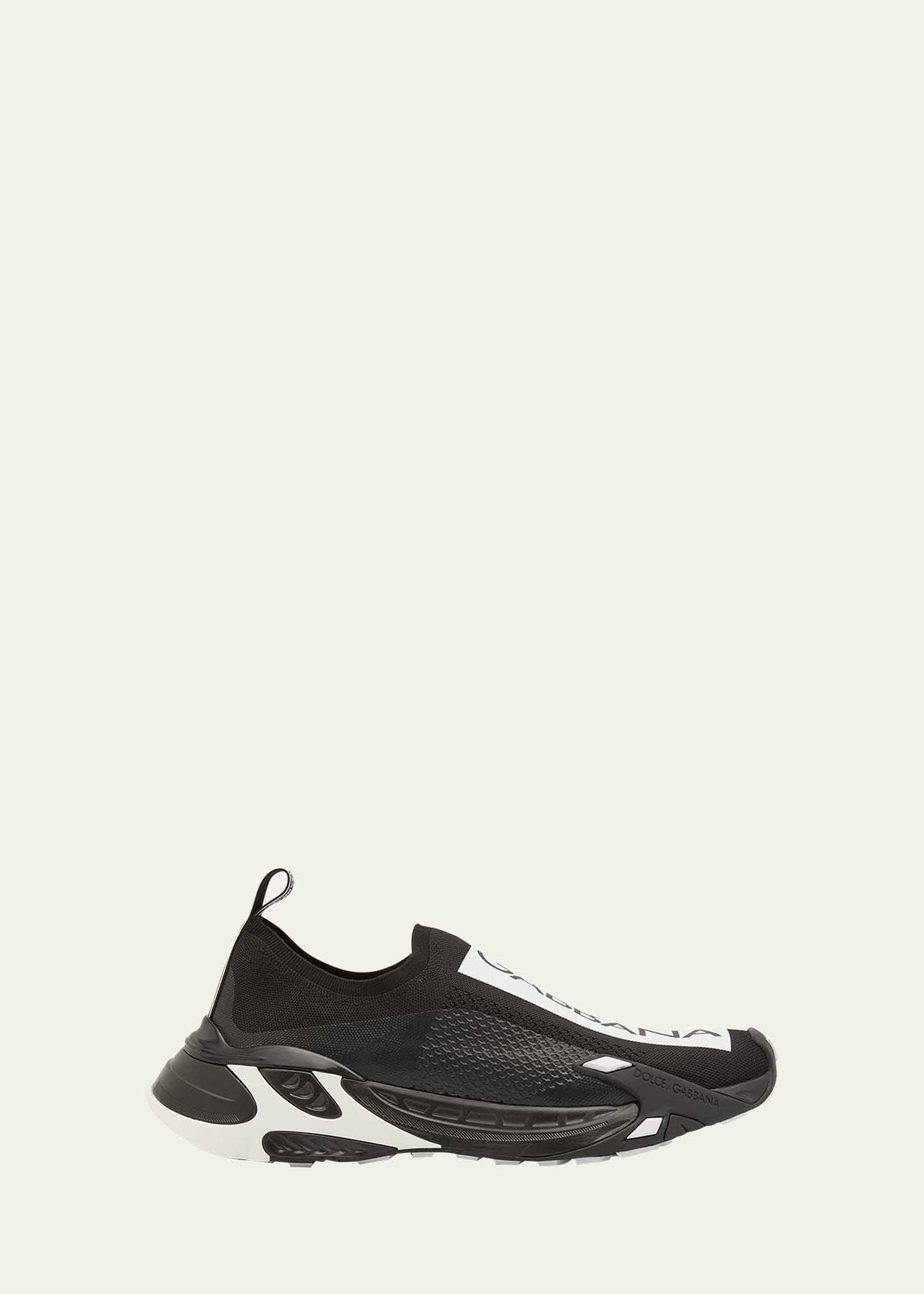 Men's Fast Logo-Stripe Sock Sneakers - 1