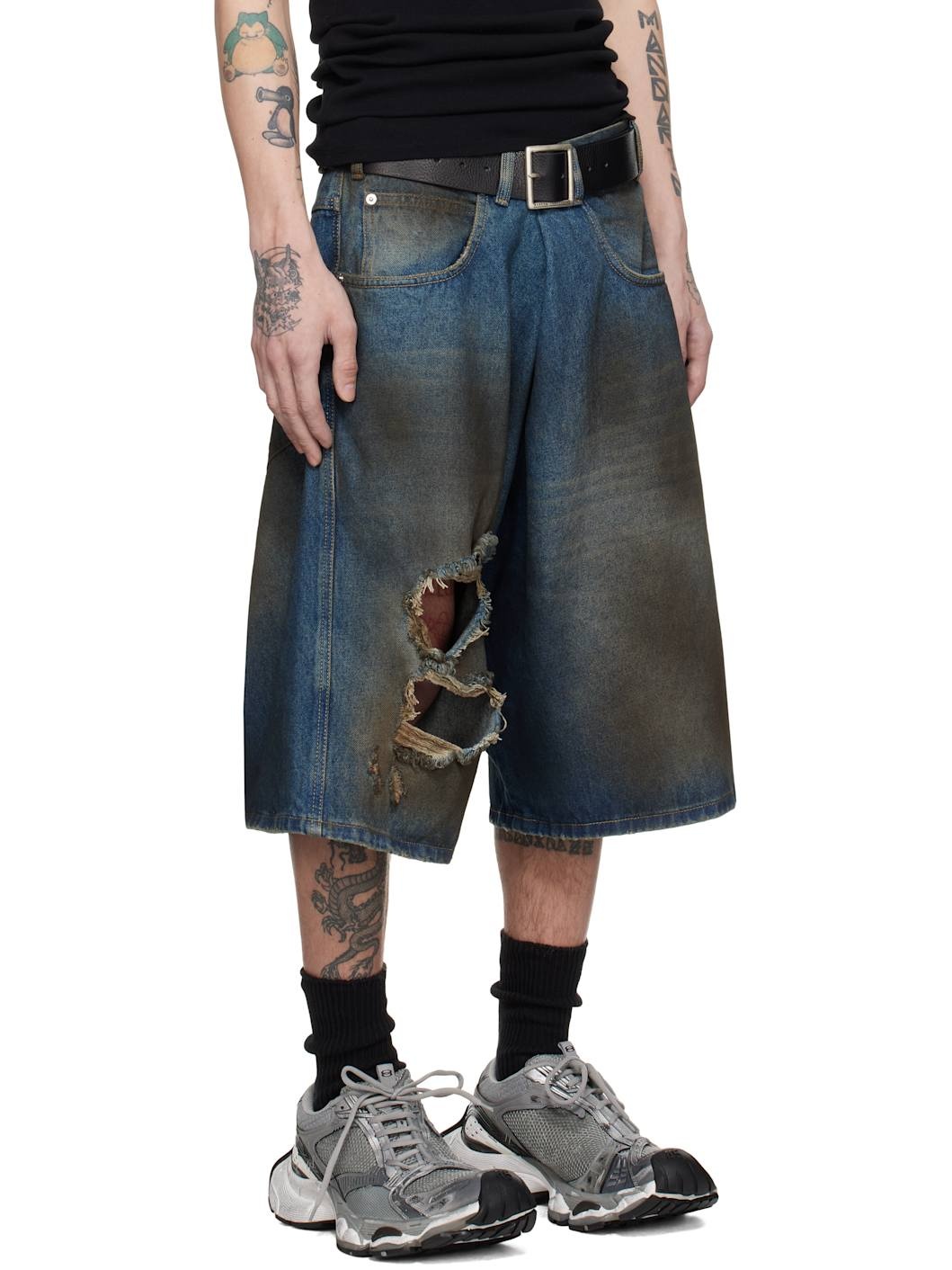 Blue Kriss Kross Denim Shorts - 2
