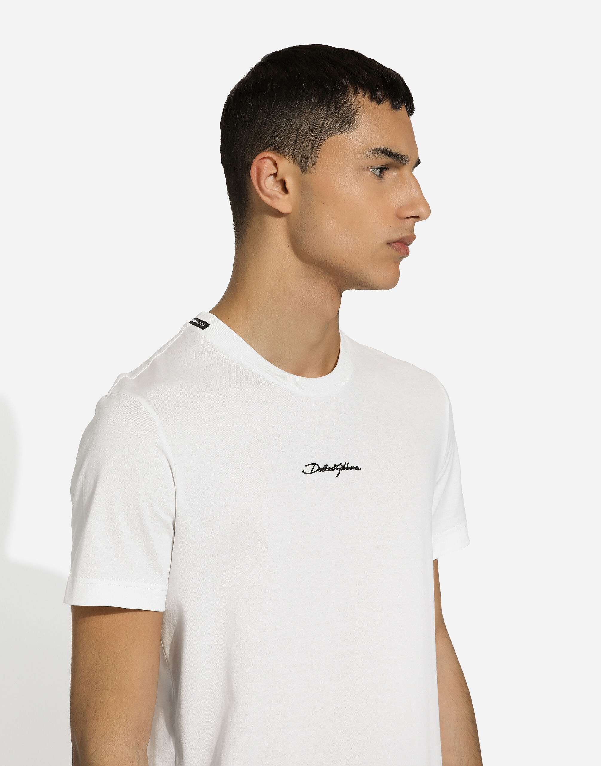 Cotton T-shirt with logo - 4