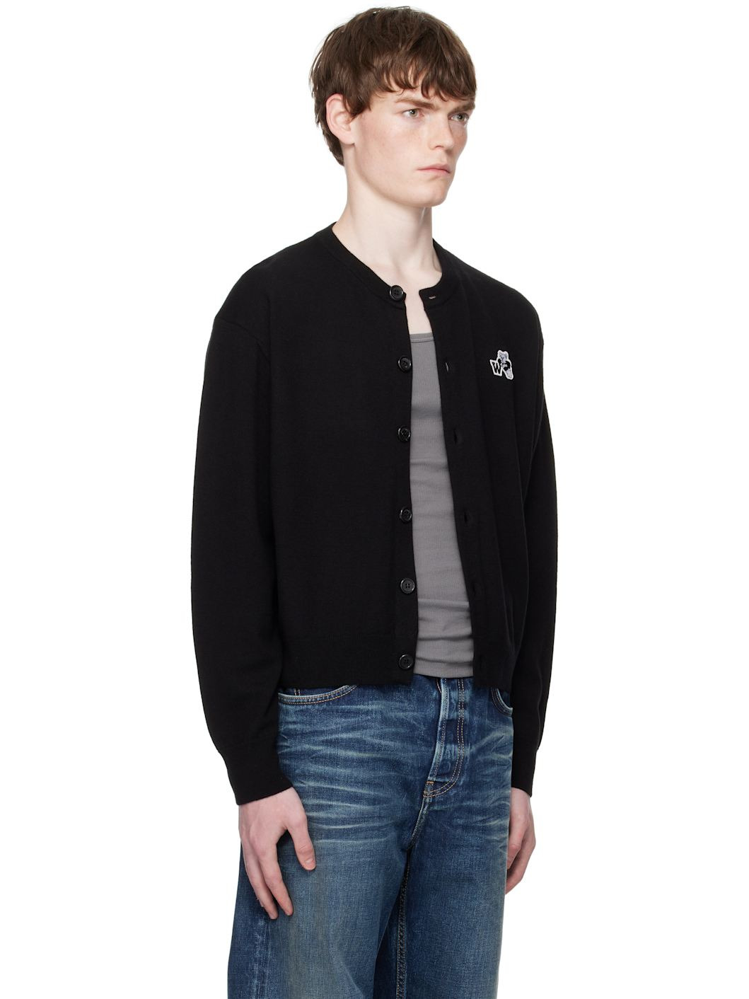 Black Teddy Logo Cardigan - 2