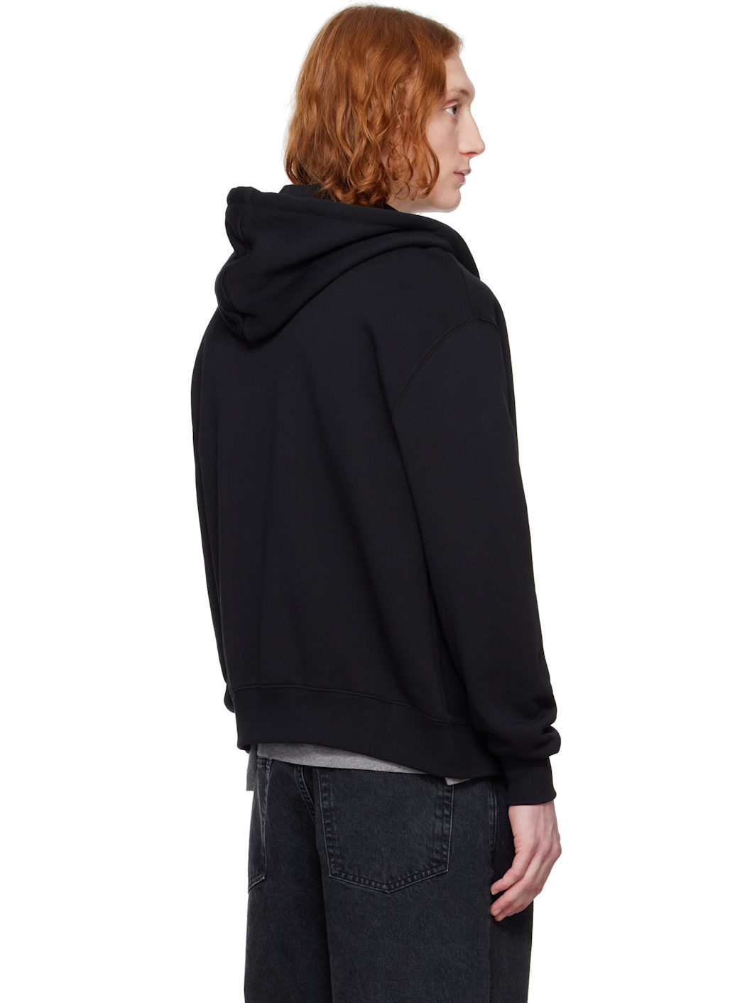 Black Bold Fox Head Comfort Zipped Hoodie - 3