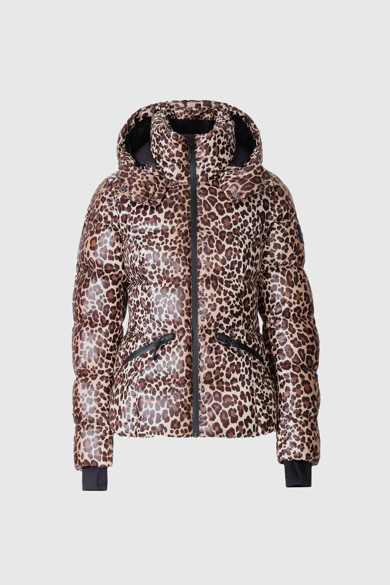CHERYL-A Down Ski Jacket in Animal-Print 1