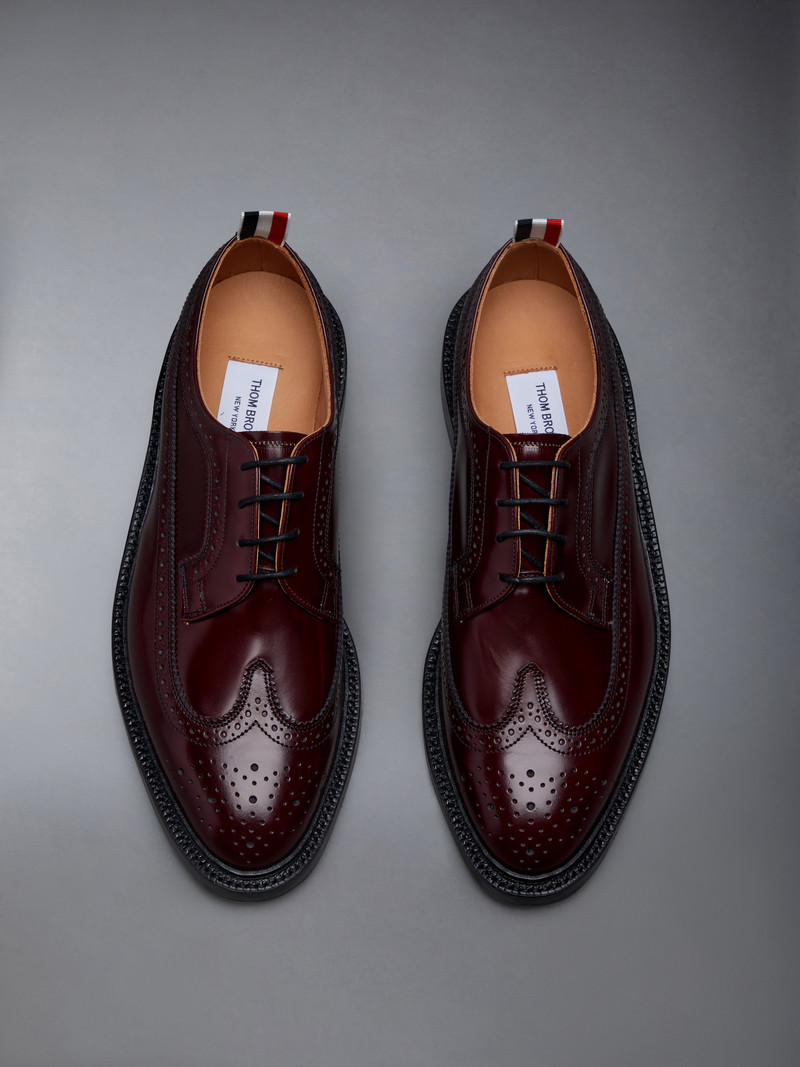 POLISHED CALF LEATHER SOLE LONGWING BROGUES 5