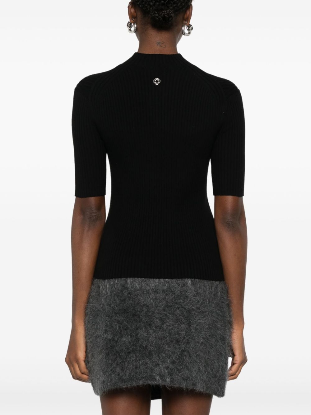 ribbed T-shirt - 4