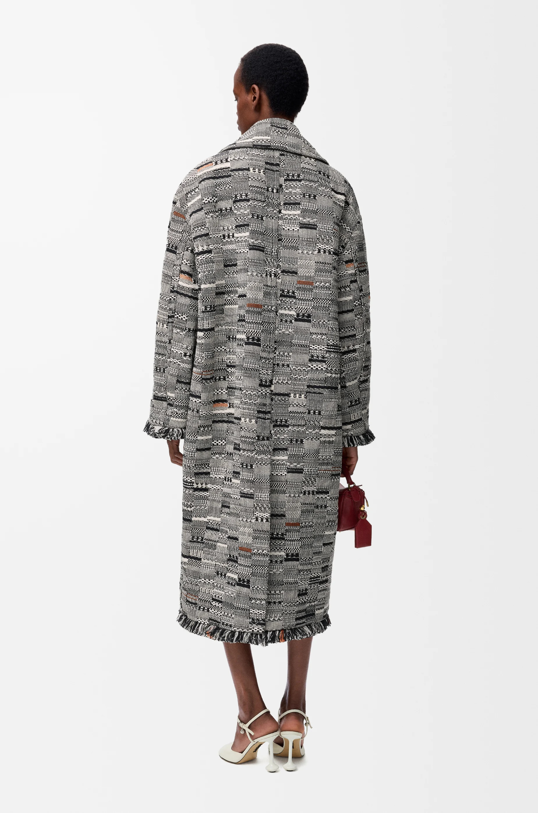 Coat in cotton jacquard - 3