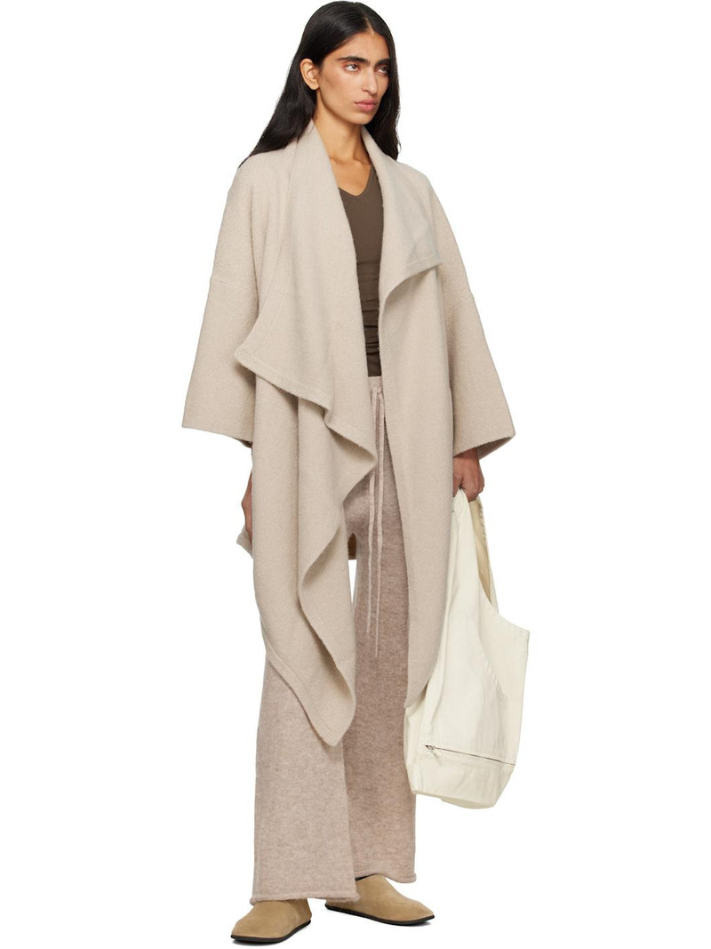 LAUREN MANOOGIAN Off-White Drape Mantle Cardigan outlook