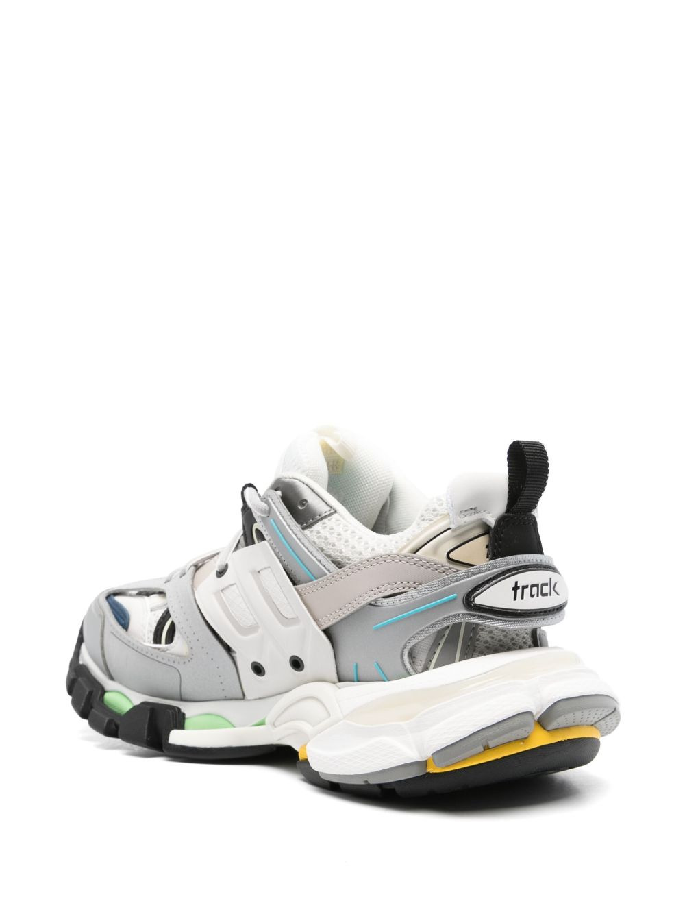 Track panelled-design sneakers - 3