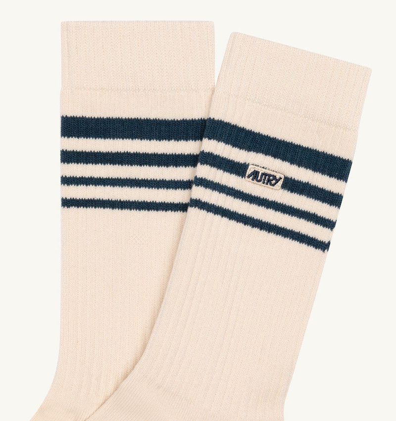 AUTRY JACQUARD STRIPED SOCKS WITH LOGO UNISEX outlook