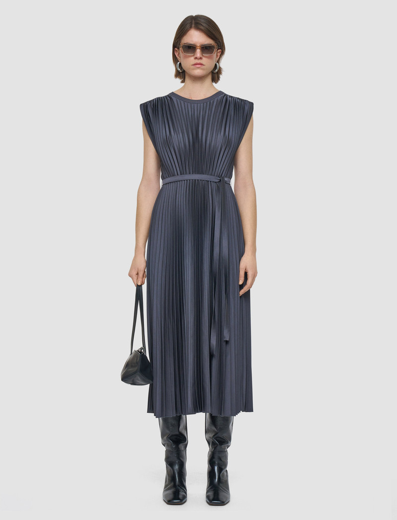 JOSEPH Volta Knit Weave Plissé Dress outlook