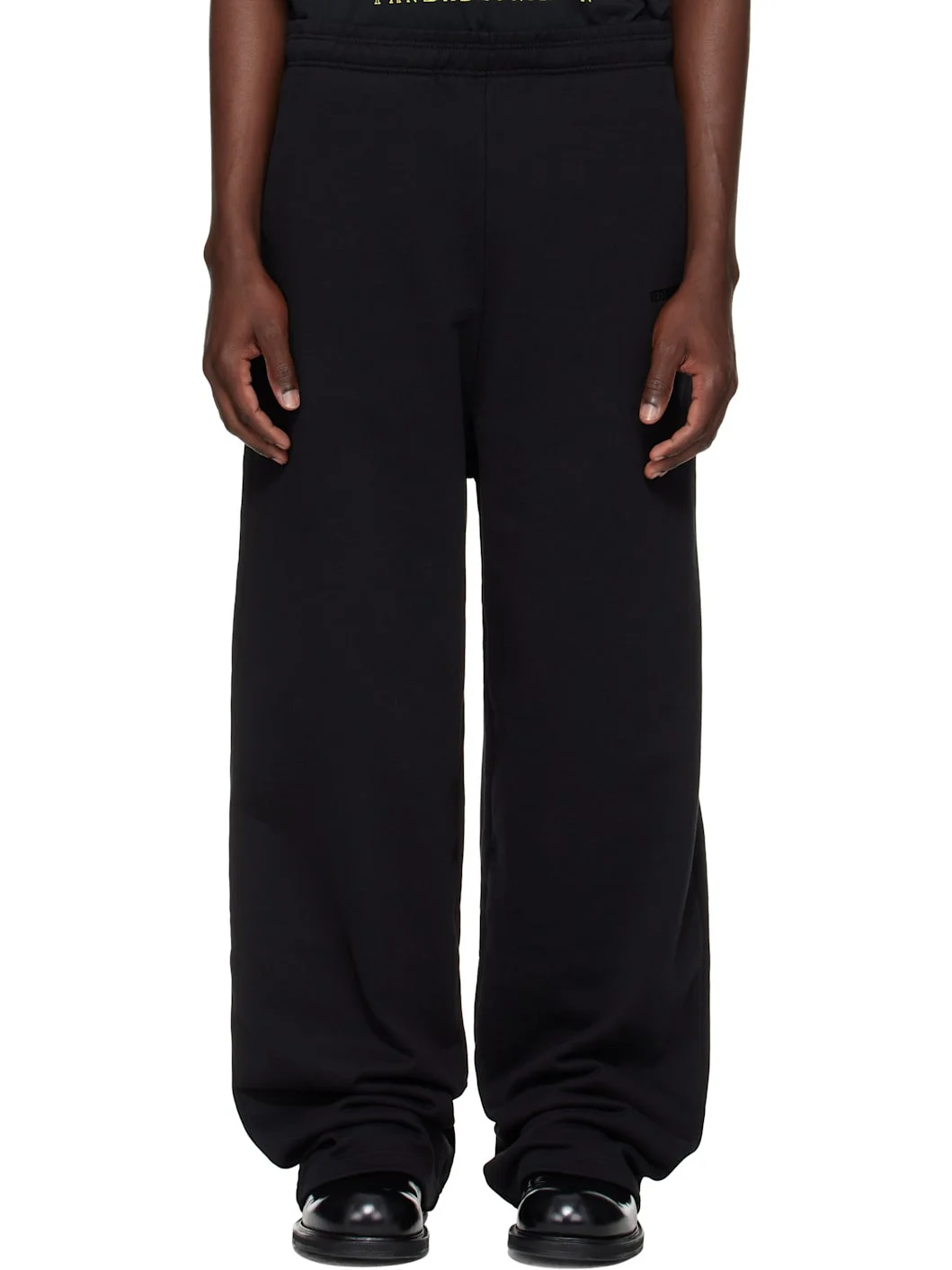 Black Logo Baggy Sweatpants - 1