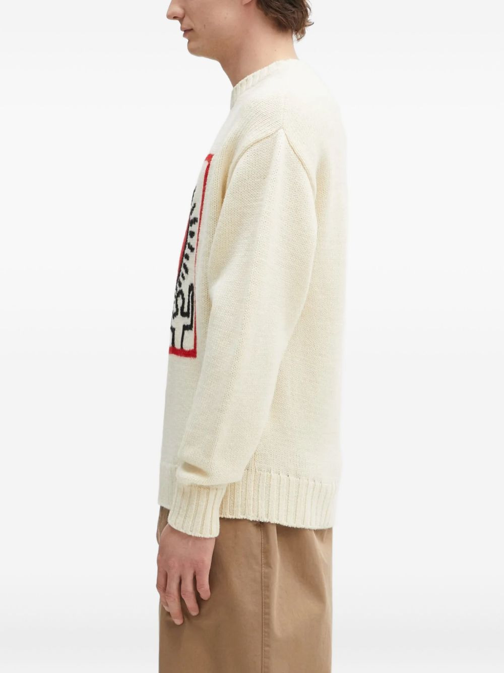 heart-motif crew-neck sweater - 3