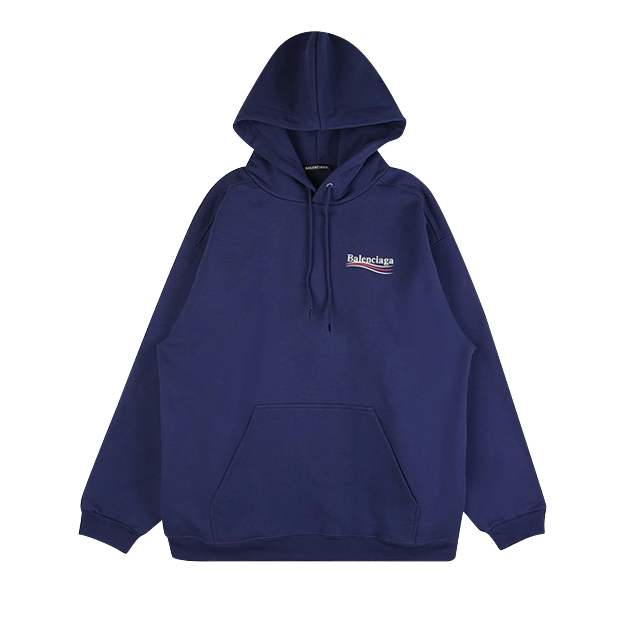 Balenciaga Political Campaign Hoodie 'Navy' - 1