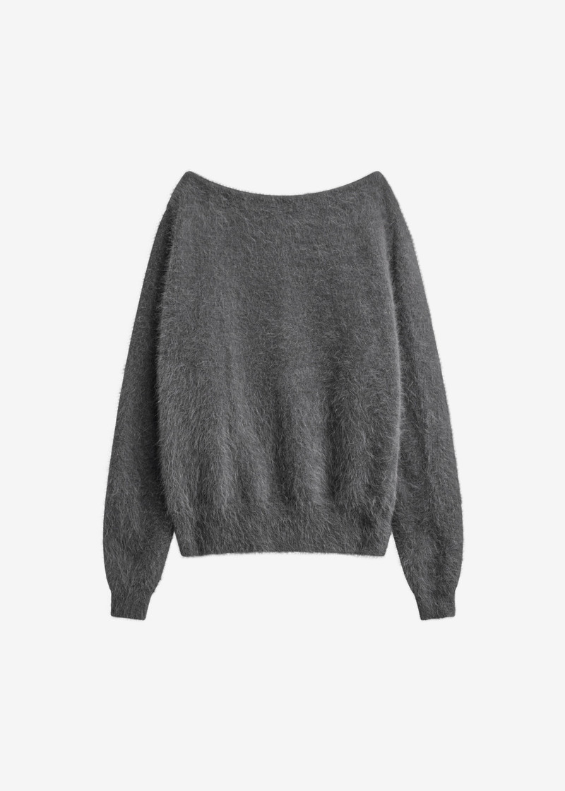 Almere Fuzzy Sweater - Dark Grey 1