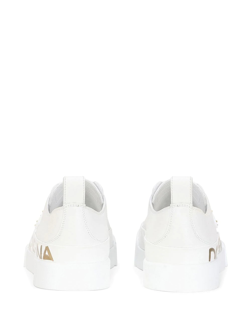 logo-print low-top sneakers - 3