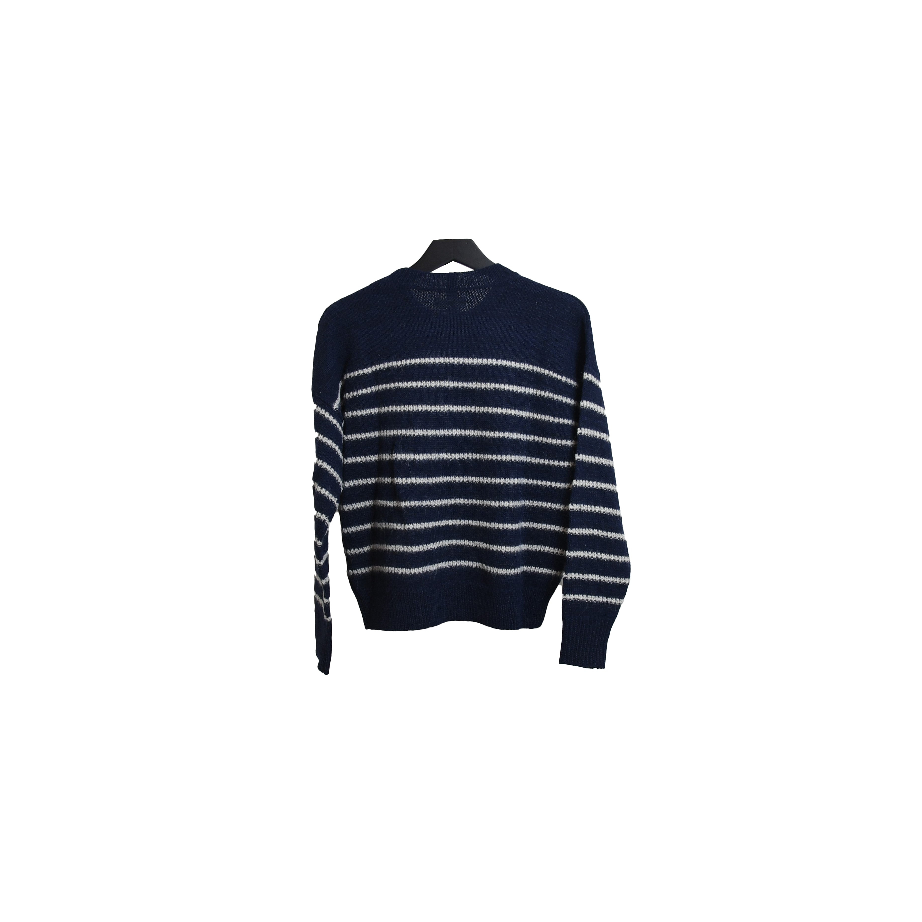 Isabel Marant Pu Gatlin Sweater Navy White - 2