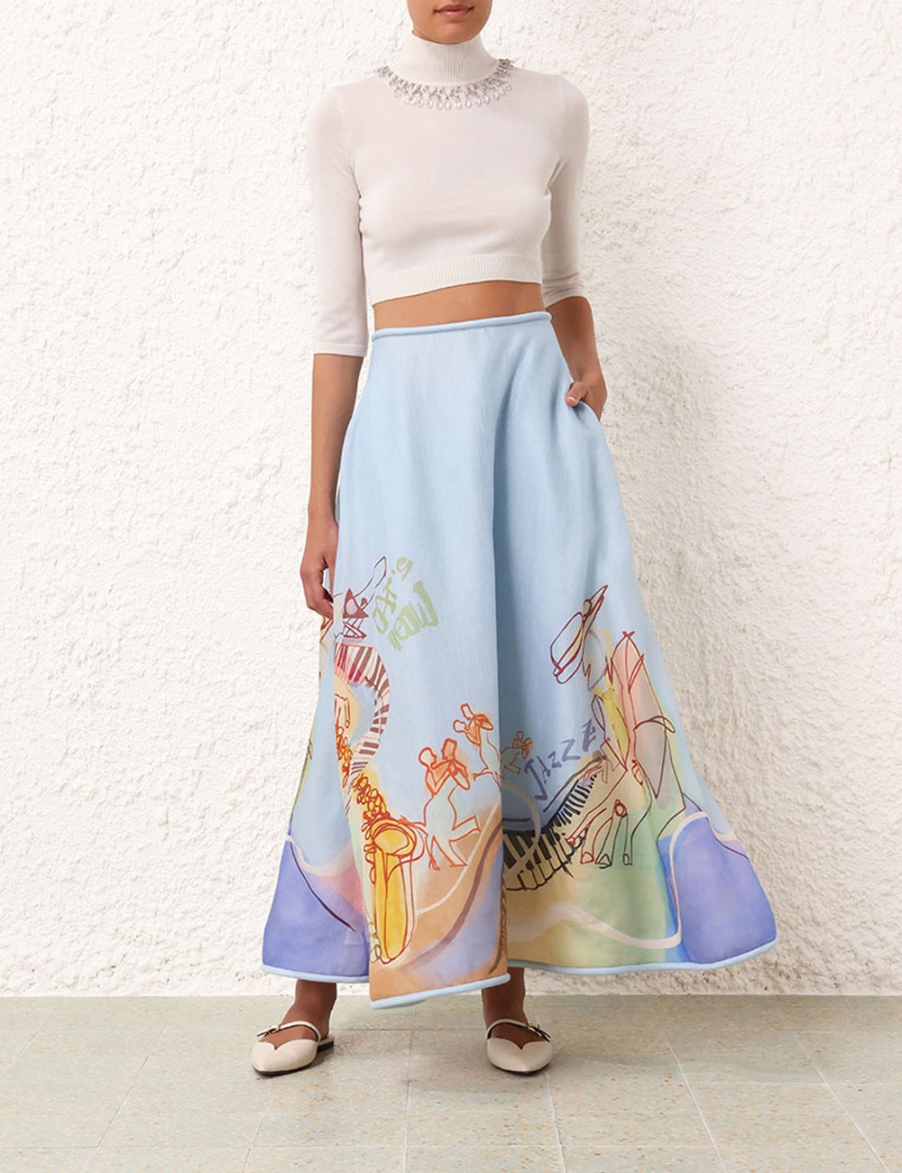MATCHMAKER POSTER FLARE SKIRT - 2