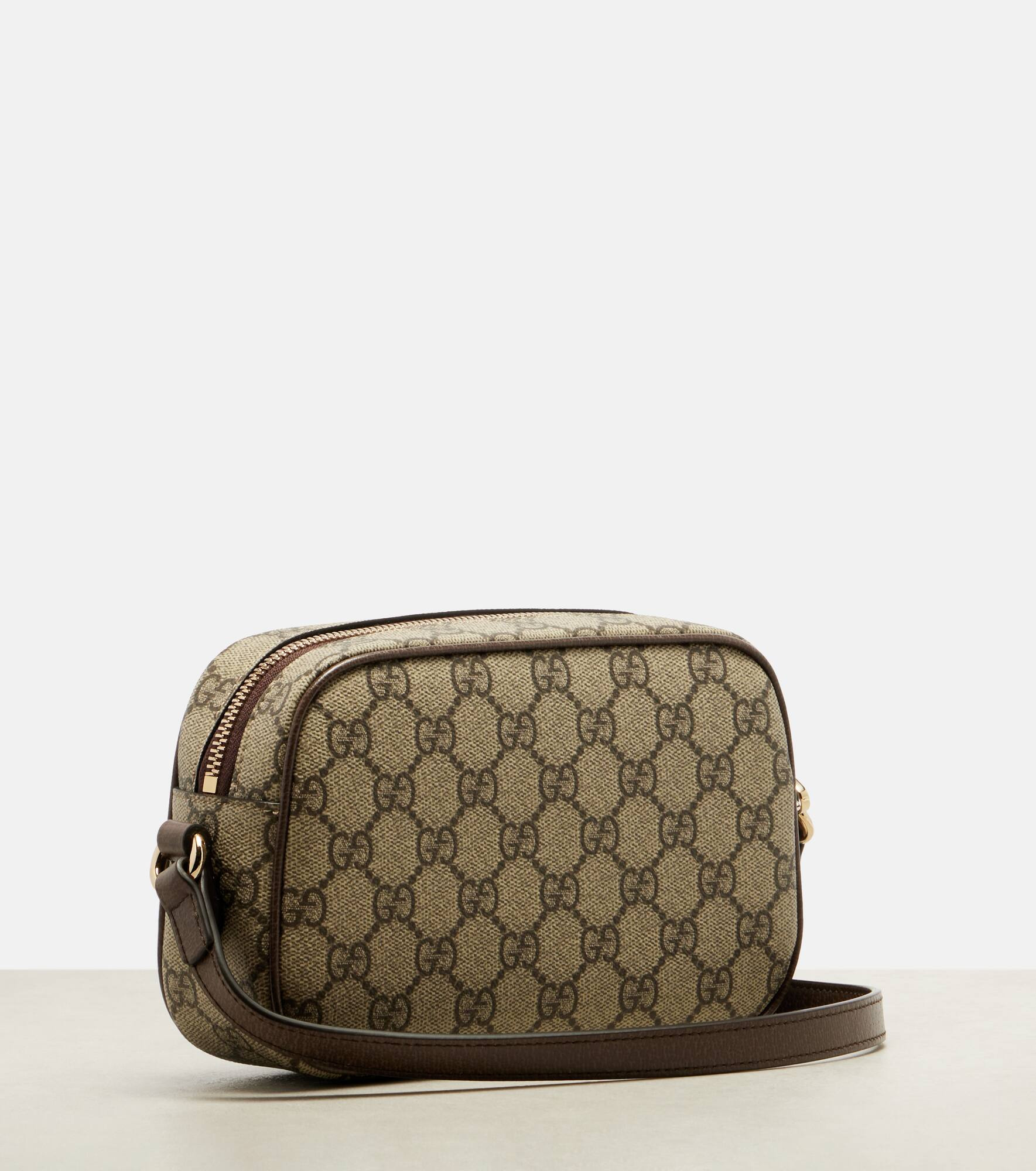 Ophidia Small leather-trimmed crossbody bag - 4