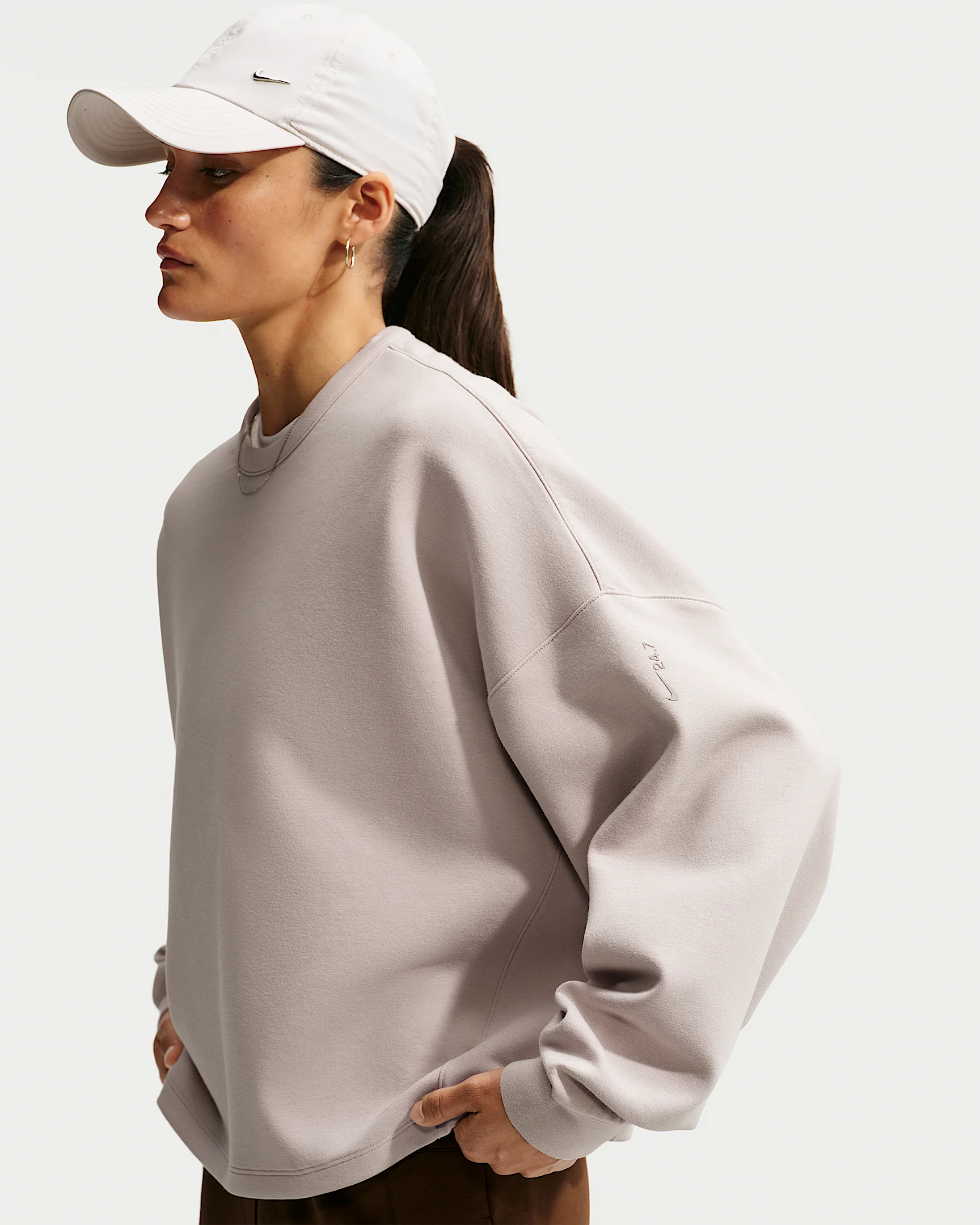 Nike 24.7 ImpossiblySoft Women's Dri-FIT Oversized Crew-Neck Top - 1
