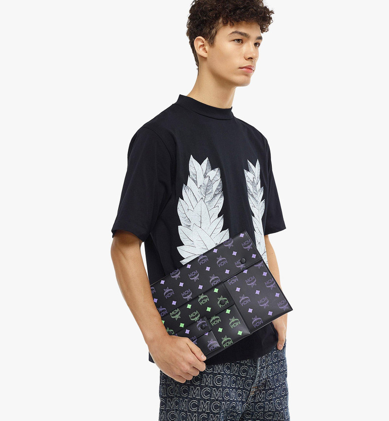 Pouch Trio in Color Splash Logo Leather 9