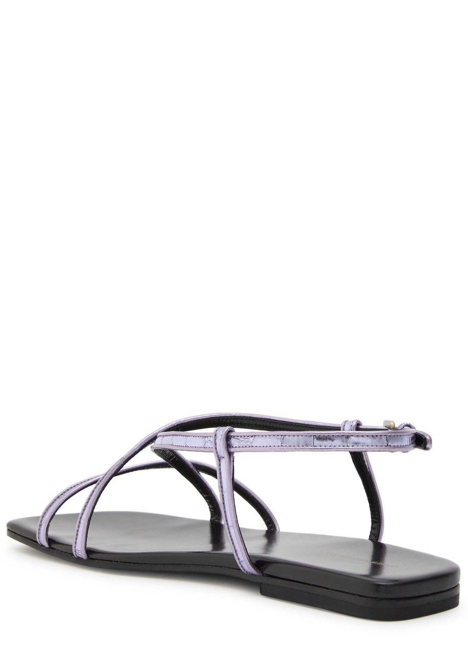 Dries Van Noten Metallic Leather Sandals - 2