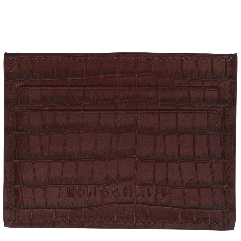 Longchamp Pocket Card holder Mocha - Leather 1