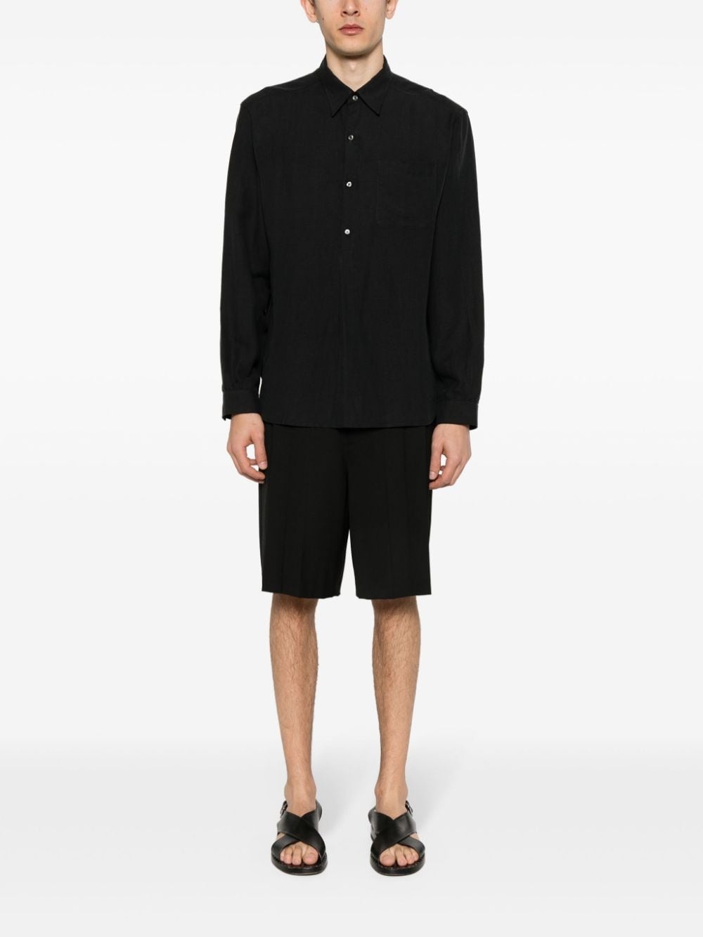 pointed-collar shirt - 2