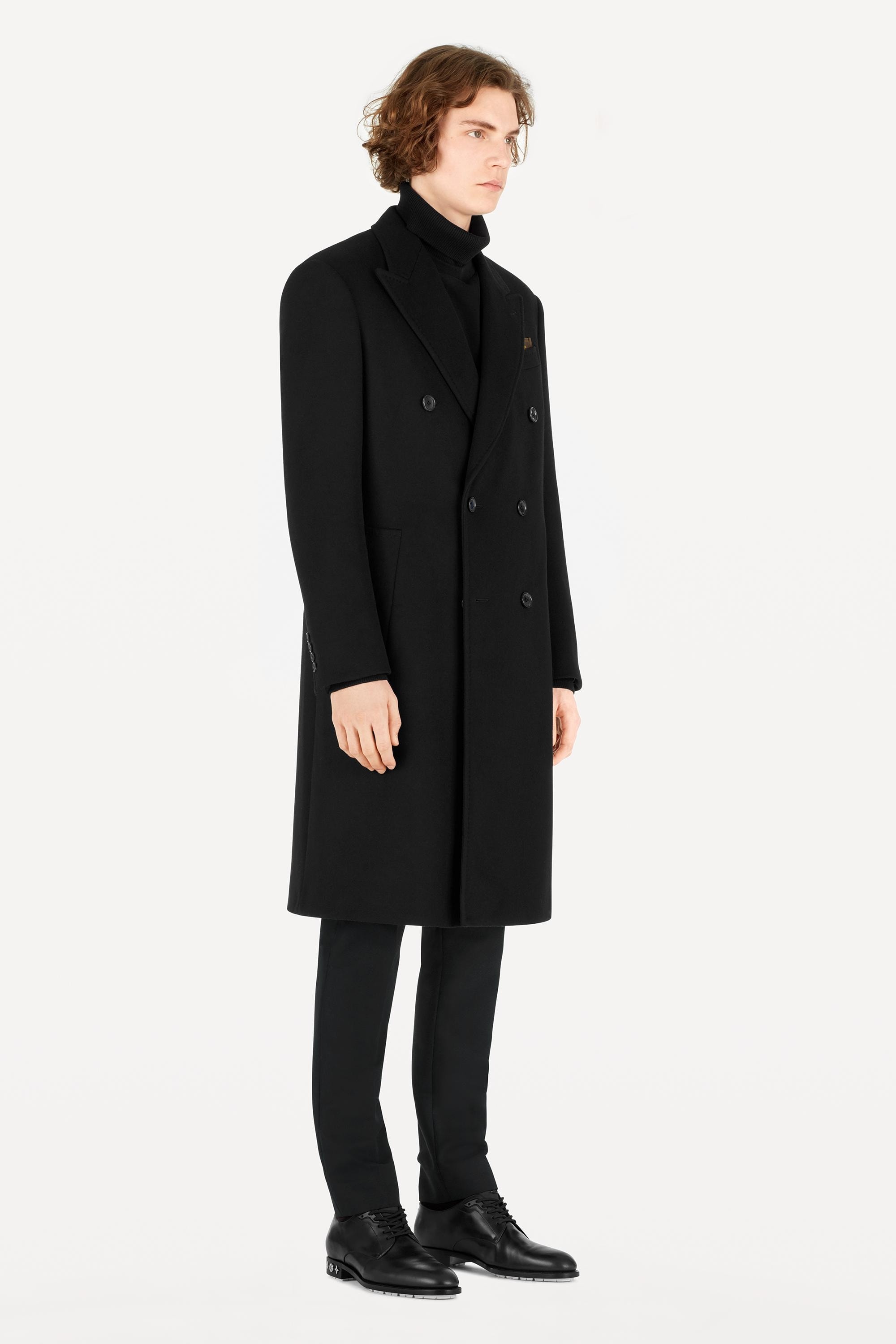 DOUBLE BREASTED TAILORED COAT - 3