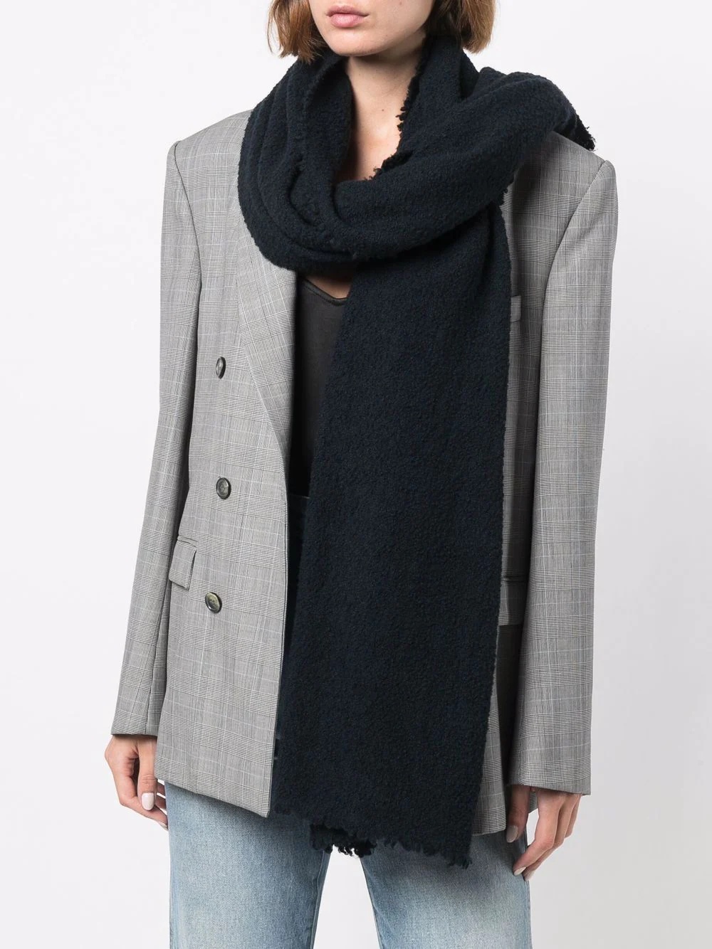frayed-edge scarf - 2