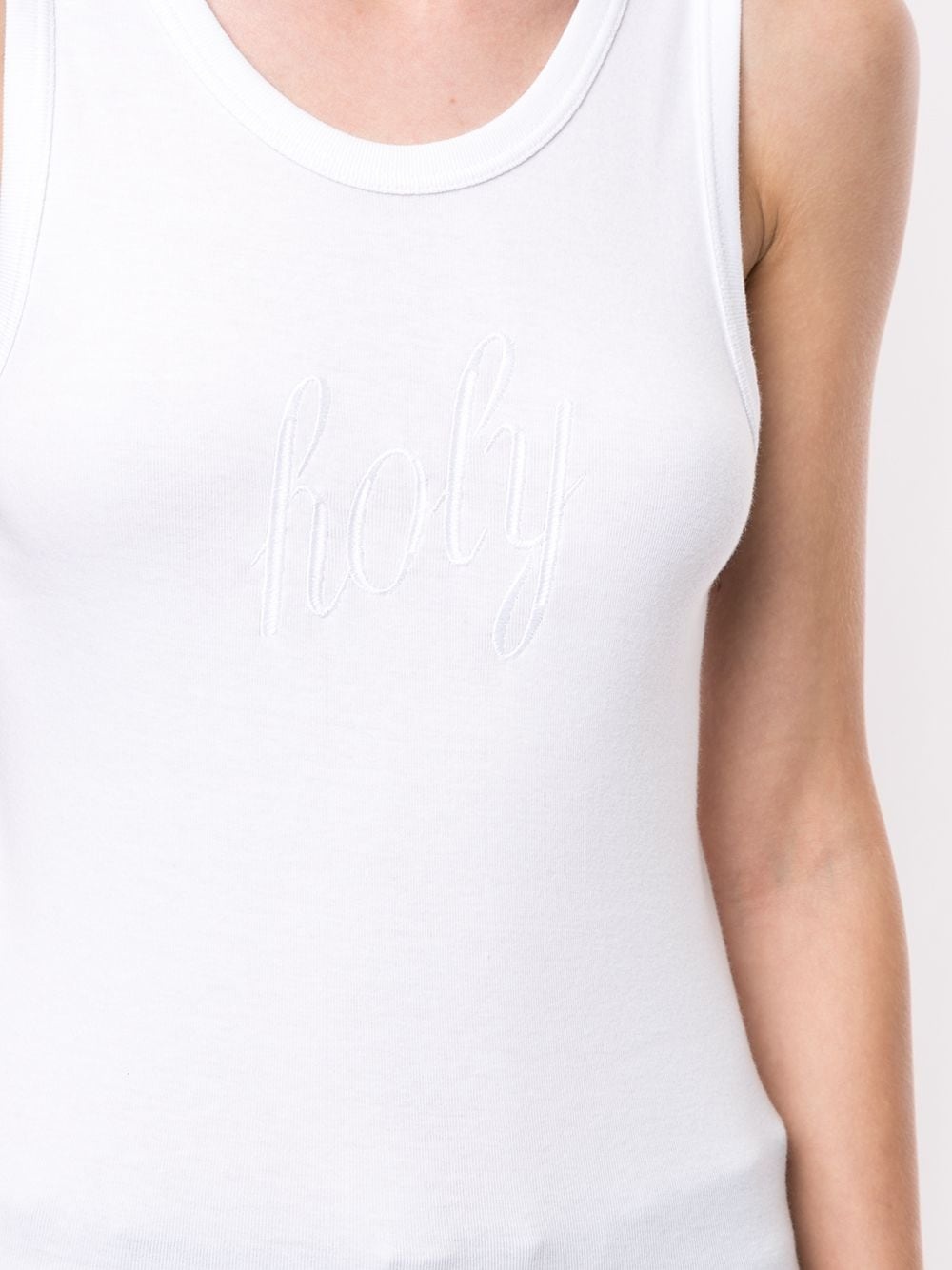 Holy embroidered tank top - 5