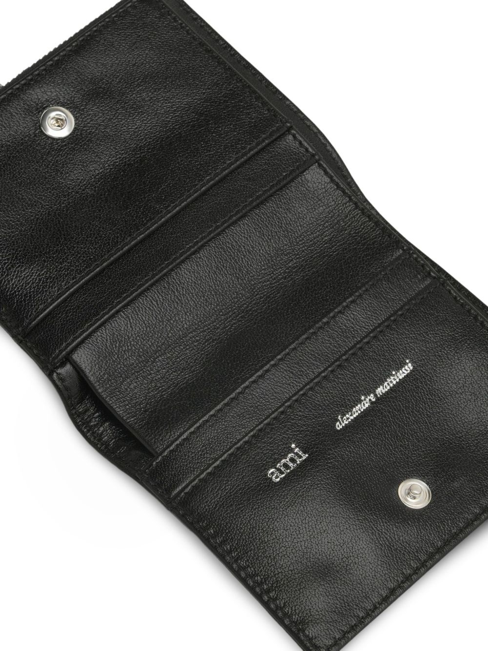 Ami de Coeur-embossed leather wallet - 4