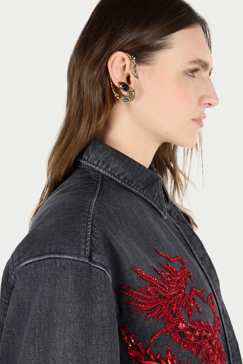 Roberto Cavalli Snake-Shaped Earrings outlook