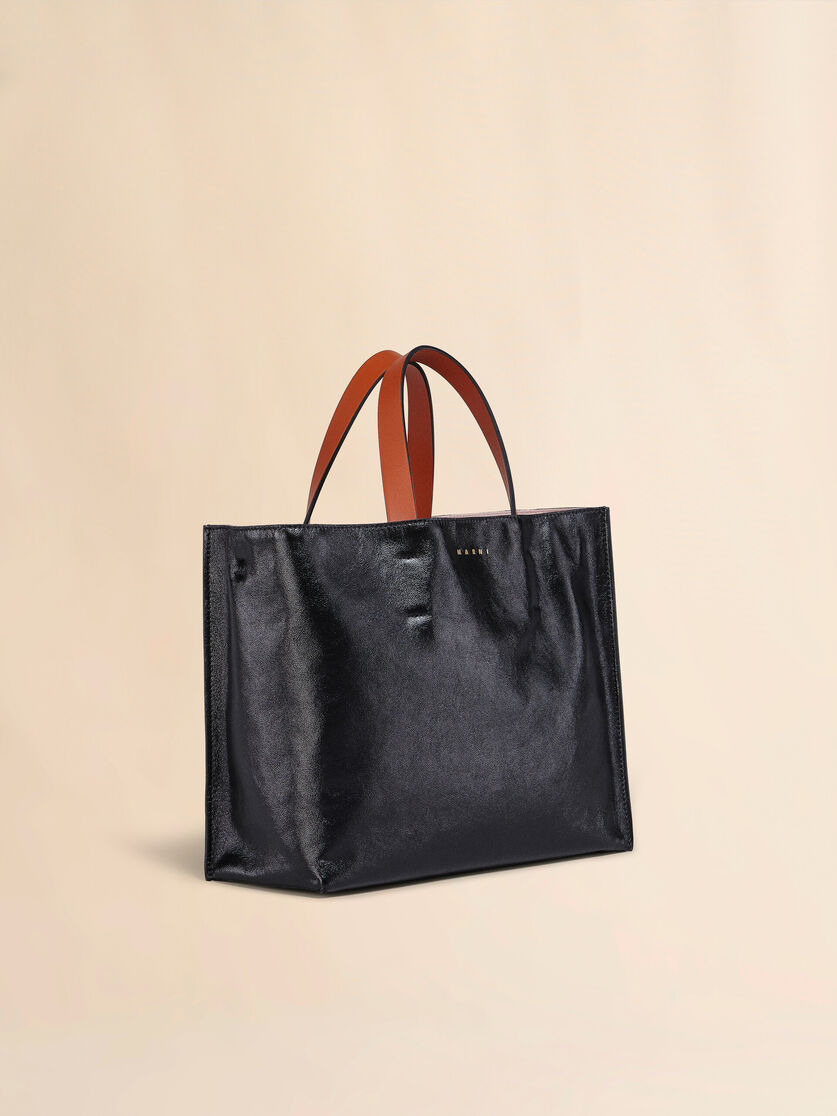 MUSEO SOFT SMALL BAG IN BLACK AND GREEN LEATHER - 5