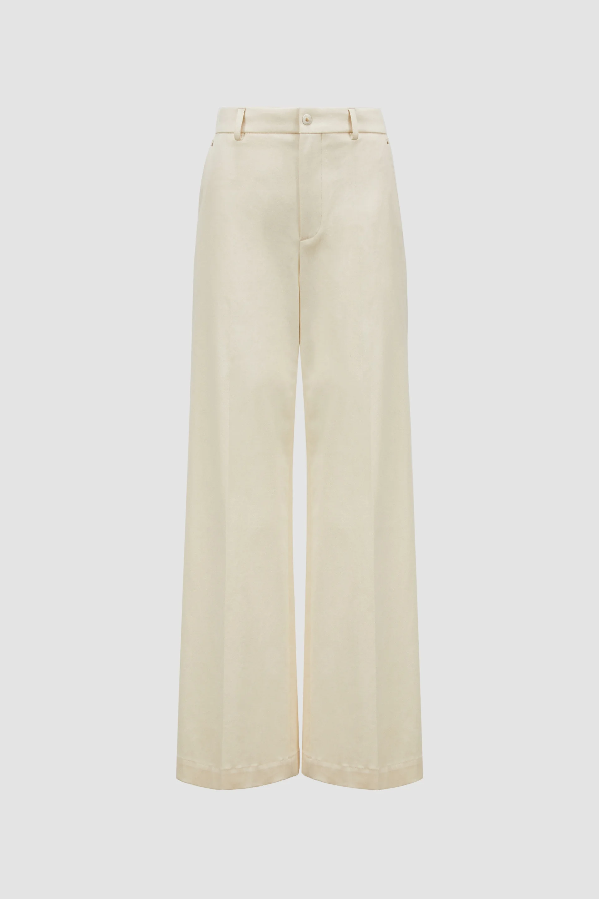 Tailored Cotton Gabardine Pants - 1