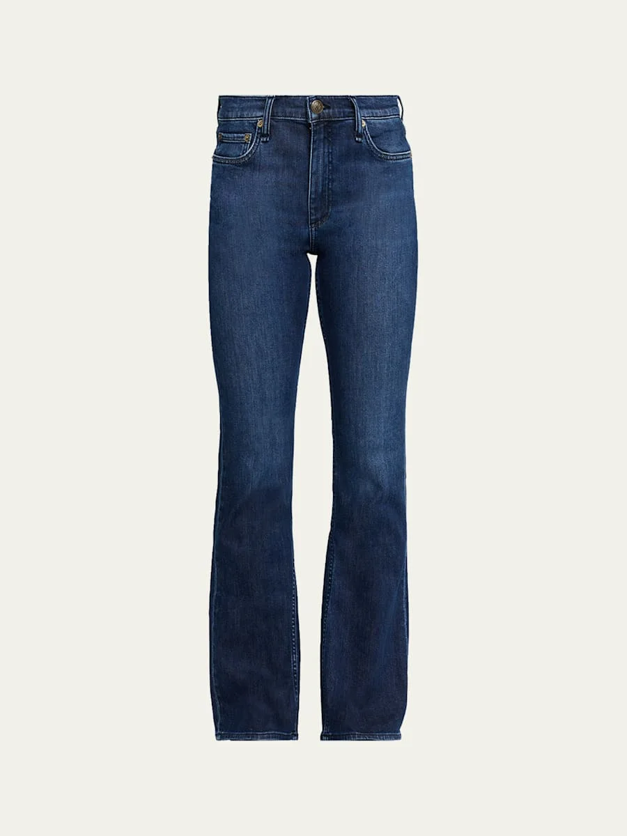 Peyton Mid-Rise Bootcut Jeans - 1